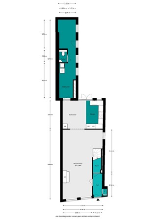 Plattegrond - Noordhaven 42, 4761 DB Zevenbergen - Noordhaven 42 - Begane grond - 2D.jpg